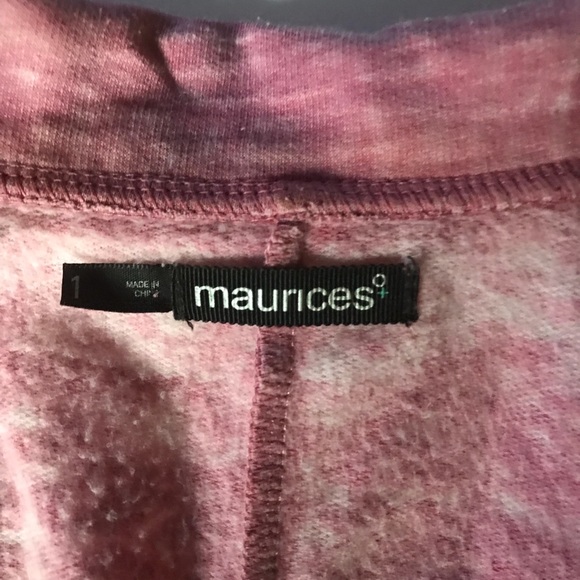 Maurices Plus Acid Wash Distressed 3/4 Jacket - Picture 5 of 5